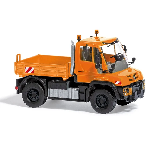 Camion Miniature NZG 1/50 Mercedes-Benz Unimog U 430 Plateau Bleu - Neuf Boîte Fermée