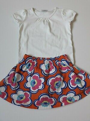 Girls Hanna Andersson Outfit Shirt Skort size 100 (4)