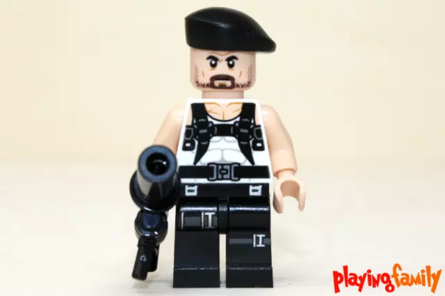 LEGO SUPER HEROES, Soldat mit Baskenmütze, Figur aus LEGO®-Teilen, MOC, Rebell