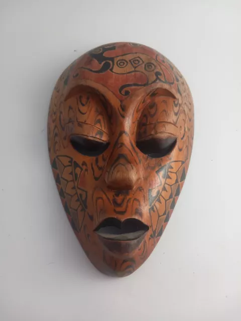 Vintage Wood Small Lomboc Mask Rustic Indonesia Late 20th Century