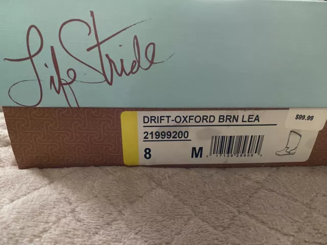 Ladies NIB Life Stride Drift Oxford Brown Winter Boots 8M  New In Box MSRP $99