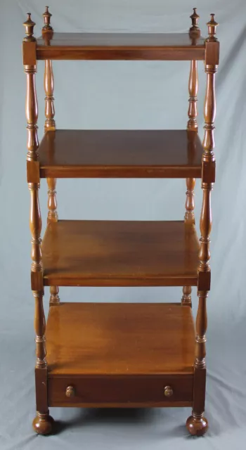 19th Century Victorian Mahogany 4 Tier Whatnot