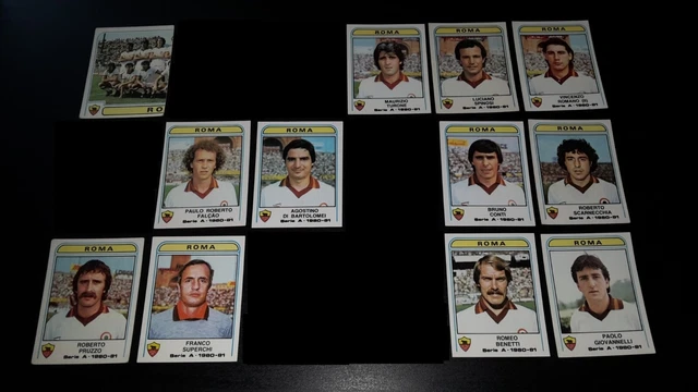 LOT De 25 Figurines Panini Calciatori 1981/82 – Autocollants Auto-adhésifs Avec Velina Reconstruite – Italie