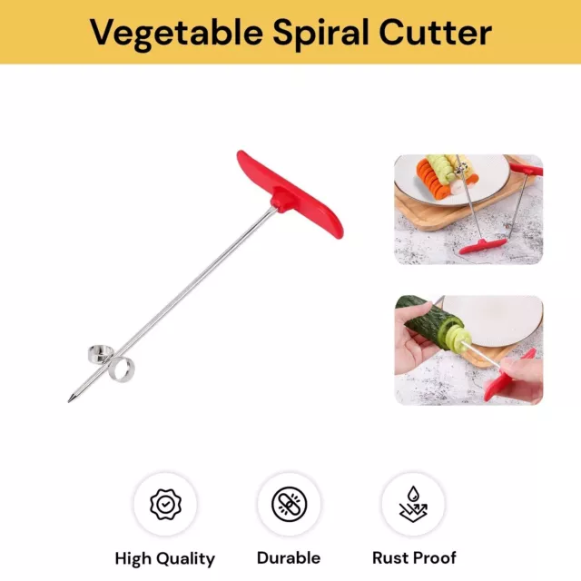 Vegetable Potato Twister Cutter Tornado Slicer Stainless Steel Spiral Chips Tool