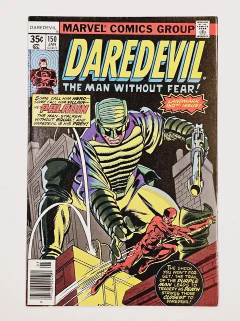 Daredevil # 150 NEWSSTAND Marvel 1st App Paladin Jim Shooter 1978