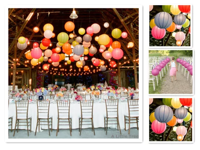 1/5/10 Round Paper Lantern Paper Lanterns Birthday Wedding Christmas Party Decor