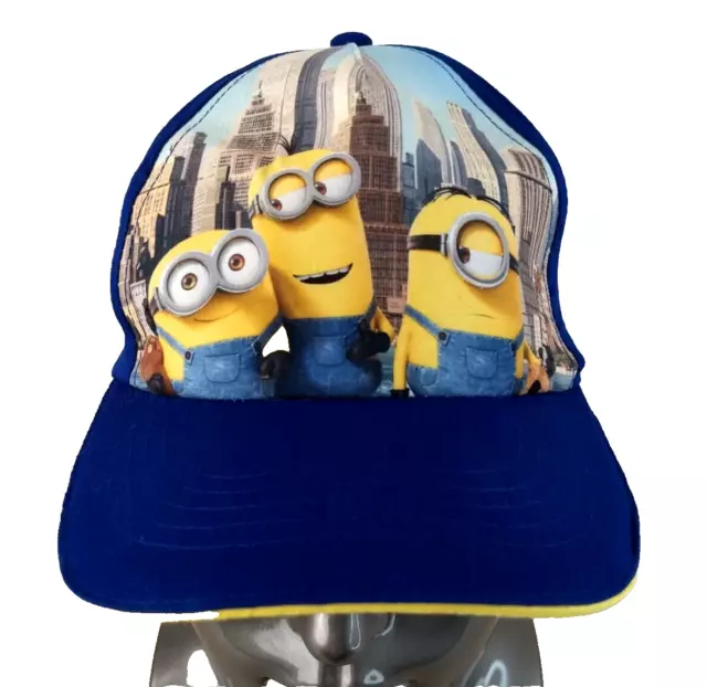Despicable Me Minions Le Buddies Adjustable Youth Snapback Baseball Hat/Cap Blue