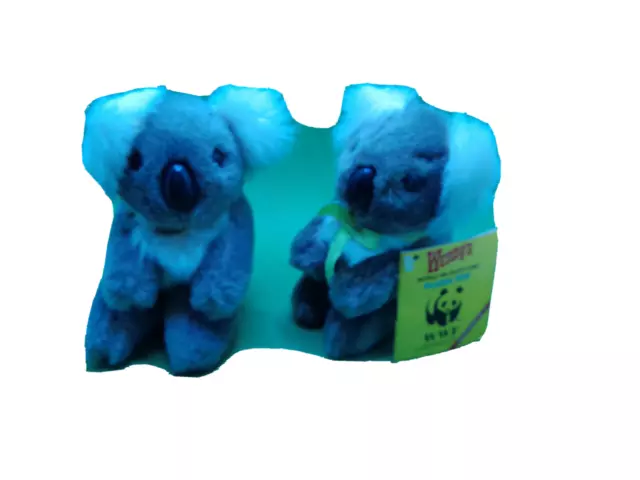 Koala Bear WWF Wendys lot 2 toys NOS plush vintage