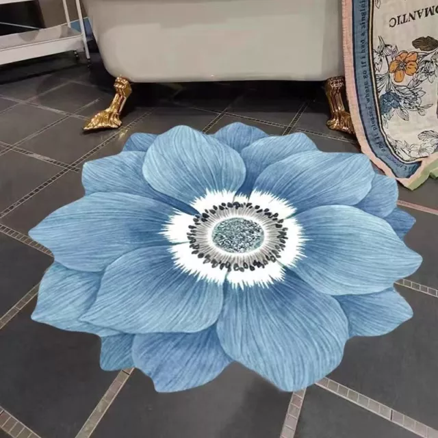 Flower Shaped Carpets for Living Room Floor Mats Anti-slip Area Rugs Home Decor