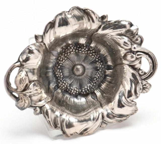 REED & BARTON  Sterling Les Cinq Fleurs WILD ROSE Nut Dish Cup