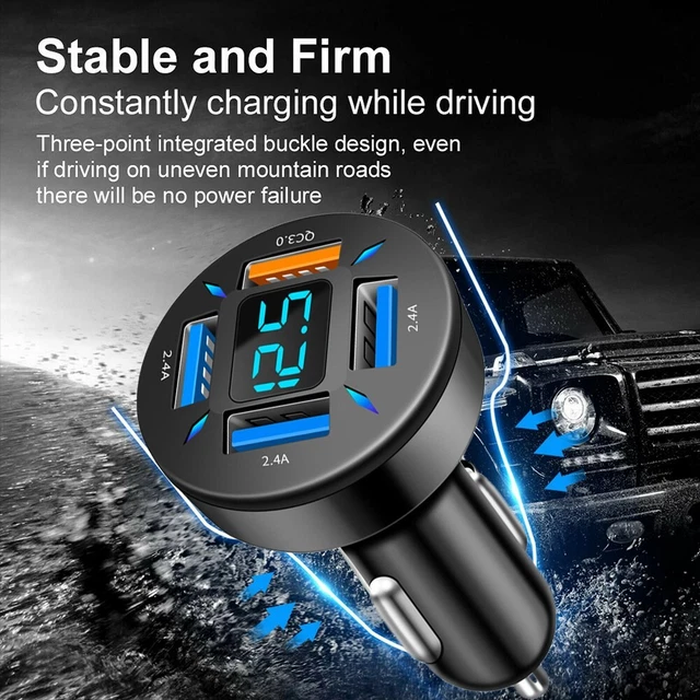 Pression Pneu Détecteur Voiture Tension Surveillance Aluminum Alliage Chargeur