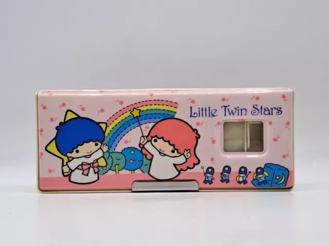 Vintage Sanrio Little Twin Stars astuccio magnetico anni 80 "con piccoli segni"