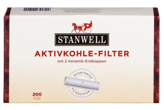 STANWELL 200 Pfeifenfilter Aktivkohle 9mm | Pfeife Pipe Filter