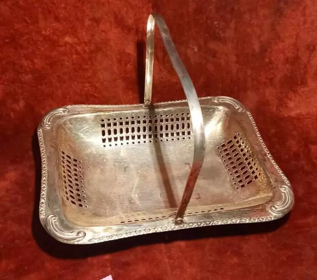 Falstaff Silver Plate Bon-Bon Dish with Handle