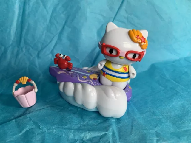 Vintage Hello Kitty Dream World Beach Surfing Bandai Sanrio 2002 Playset