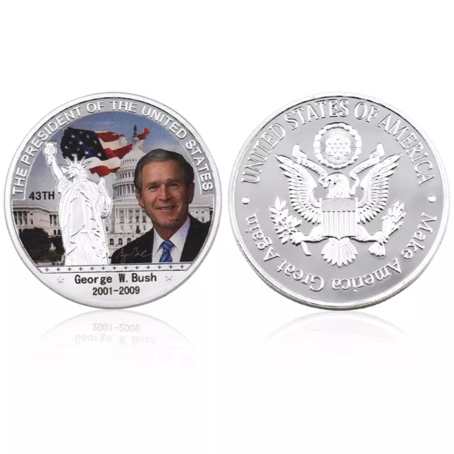 George Walker Bush Us 43th President Commemorative Coin Metal Crafts