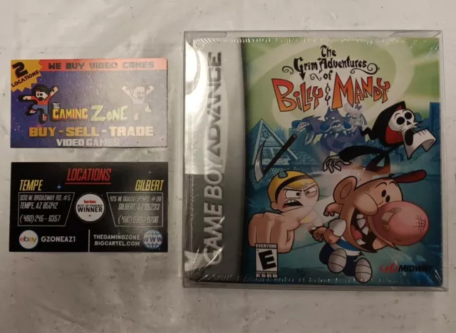 GBA-Grim Adventures of Billy & Mandy (Game Boy Advance) SEALED W/BOX PROTECTOR