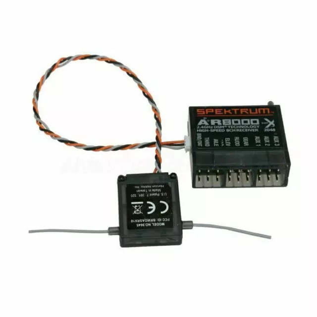 2.4GHz AR8000 8CH Receiver Extended DSMX Channel For Spektrum DX7s DX8 DX9 Dx18