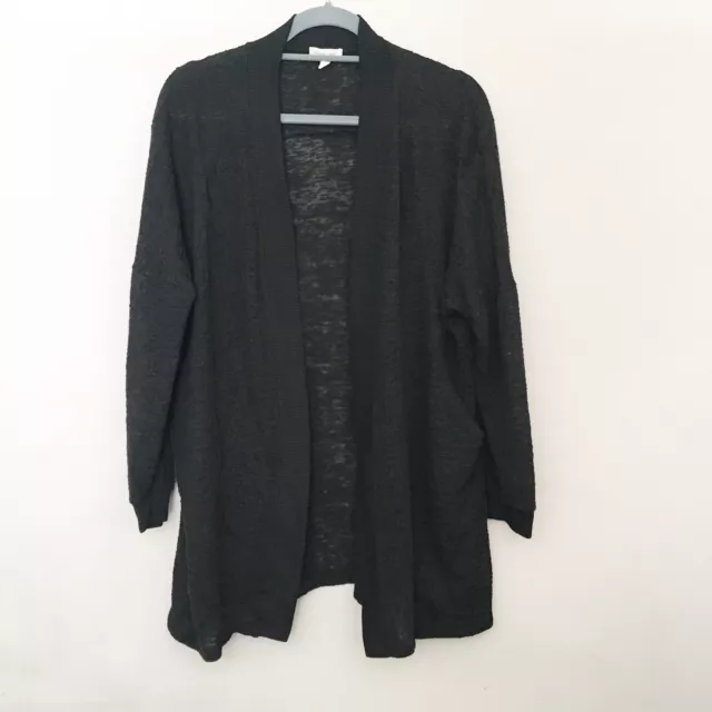 Silence + Noise Urban Outfitters Black Open Front Cardigan Size Medium