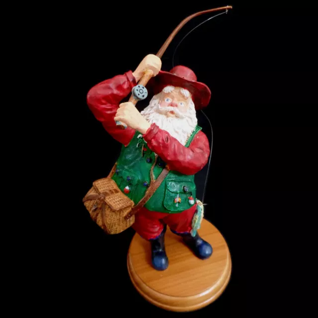 Santa Claus Christmas Figure / Russ Berrie & Co. / "Fisherman Santa" / #10635