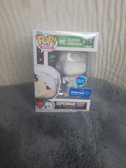 Funko Pop DC Heroes Superman in Holiday Sweater 353 DIY Walmart Exclusive Figure