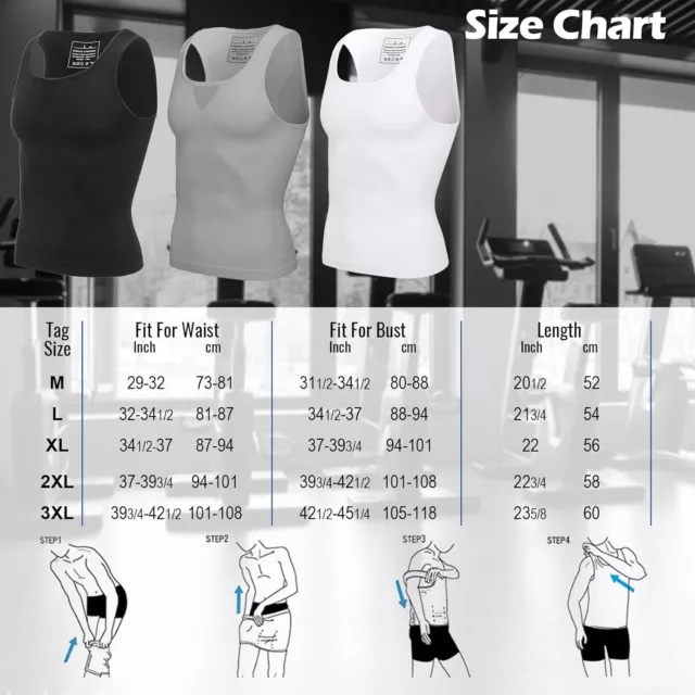 Men Compression Vest Tank for Man Boobs Moobs Gynecomastia Shirt Chest Shaper 2