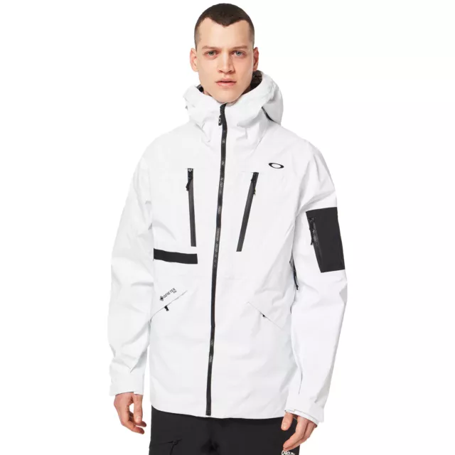 Oakley Bols Gore-Tex Pro Shell Veste de Ski Hommes Surf des Neiges Blanc