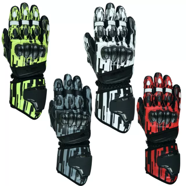 Motorradhandschuhe Race Pro Motorrad Leder Handschuhe Motorradhandschuhe