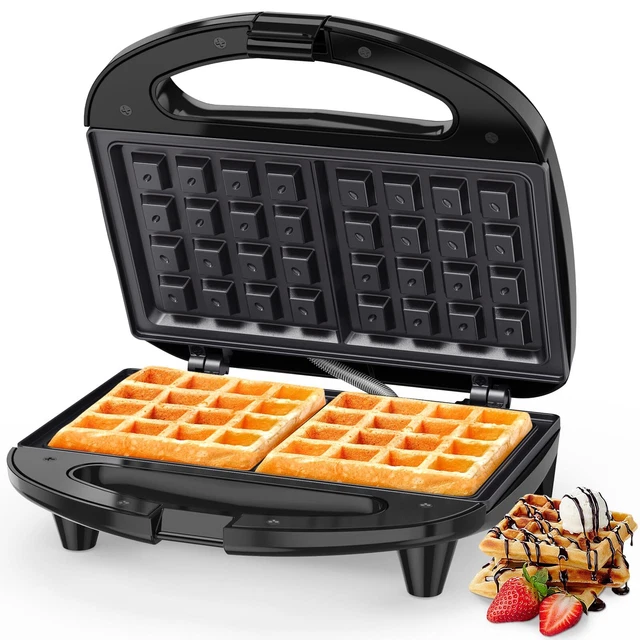 Piastra Per Waffle Adler AD 3049 – 4 Waffle Belgi, Antioderente, 1800 W Con Manico Ignifugo E Spia Pronta – Regolazione Continua Temperatura