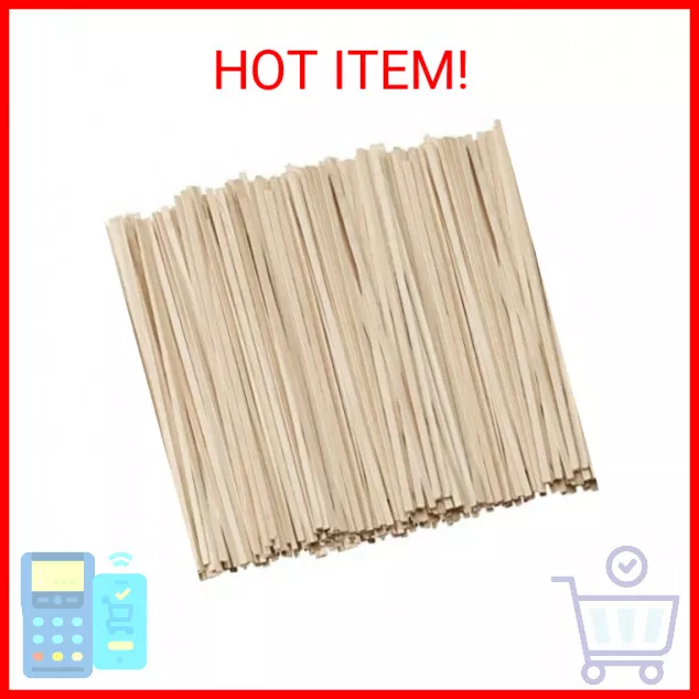 Pantry Value [1000 Count] 5 Inch Wooden Coffee Stirrers - Wood Stir Sticks