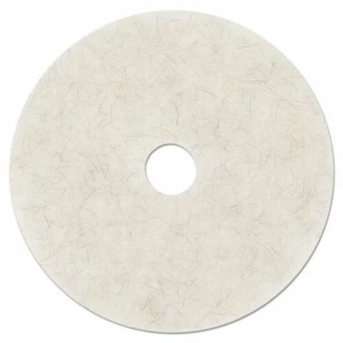 3M Natural White 20" Burnishing Pads, 5 Pads, 3M 3300 Floor Pads - Sealed Box