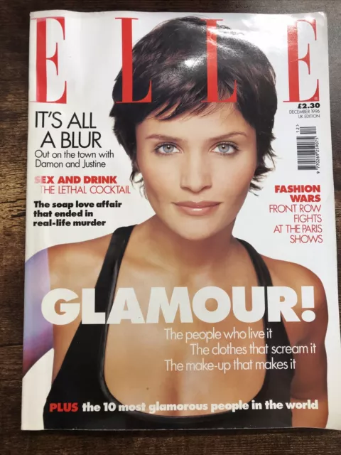 Elle Magazine UK Edition December 1996 UK Edition Helena Christensen