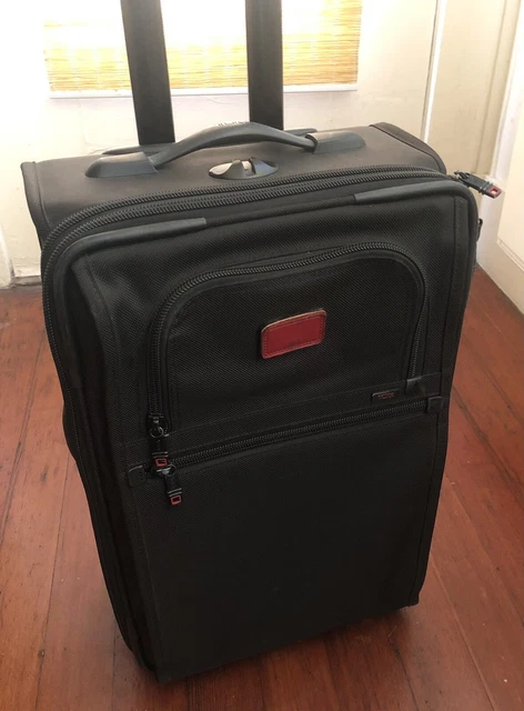 Tumi Luggage 22020DH Expandable Black Red Upright 21" Wheeled Rolling Suitcase
