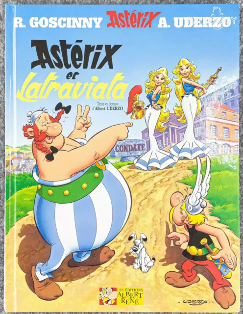 Asterix Et Latraviata - Editions Rene 2001 1st Belgian Edition Rare HB Book EO