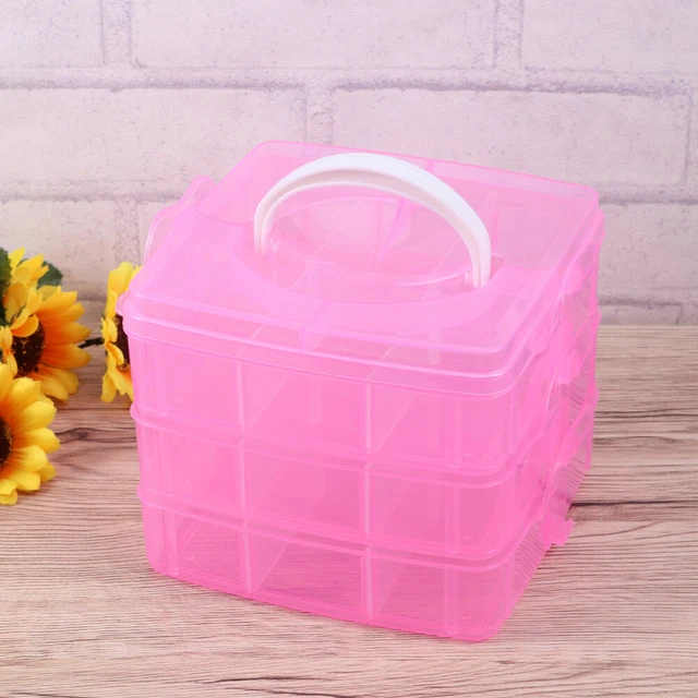 Portagioielli in plastica contenitore organizzatore contenitore contenitore scatola bambino
