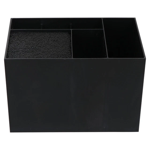 Caja de almacenamiento para peine caja de almacenamiento para peine de pelo plástico negro