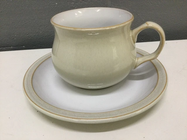 Denby Linen Stoneware Cup and Saucer