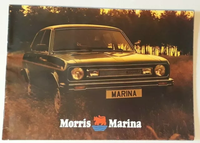 Morris Marina Brochure c.1979 - 4 door Saloon Coupe Estate