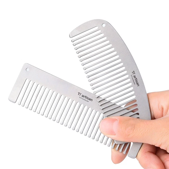 Peigne De Poche Pliable En Titane Avec Lame Amovible - Modèle DT-41T, Longueur 100 Mm - Outil EDC Neuf