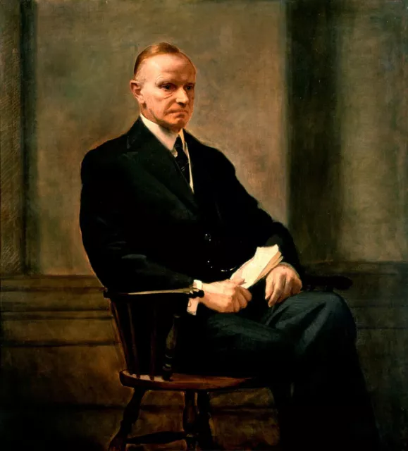 President Calvin Coolidge by Calvin Curtis 1932 Painting Portrait Print