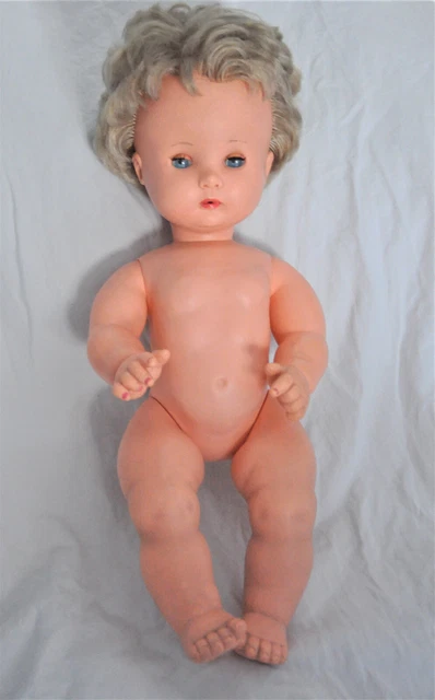 Ancienne Poupée Rigide POLYFLEX 53cm pour la maison pas cher et