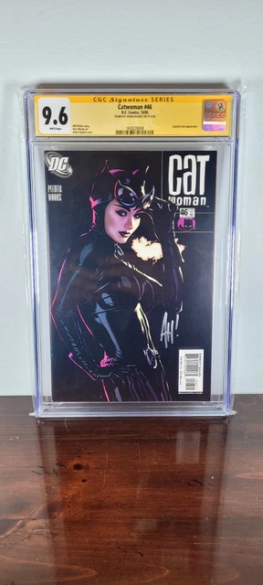 Catwoman 46 CGC 9.6 Signed Adam Hughes