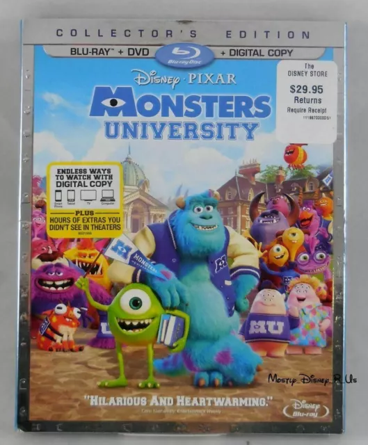 Disney Monsters Universität Blu-Ray Und DVD 3 Disc Set Digital Kopie Neu Ovp