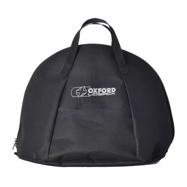 Oxford Lidsack Motorcycle Helmet Bag Motorbike Crash Lid Carry Storage Bag Black