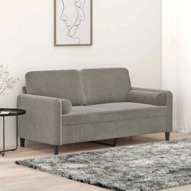 Sofa Sectional Couch with Pillows and Cushions for Living Room Velvet vidaXL