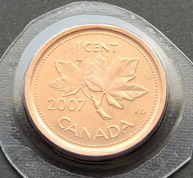 *** Canada  One  Cent  2007  Logo  Sealed  *** Non   Magnetic ***