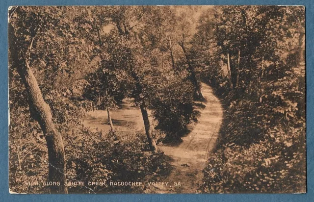 509   c1910 Postcard View Along Sautee Creek Nacoochee Valley Near Aerial Ga