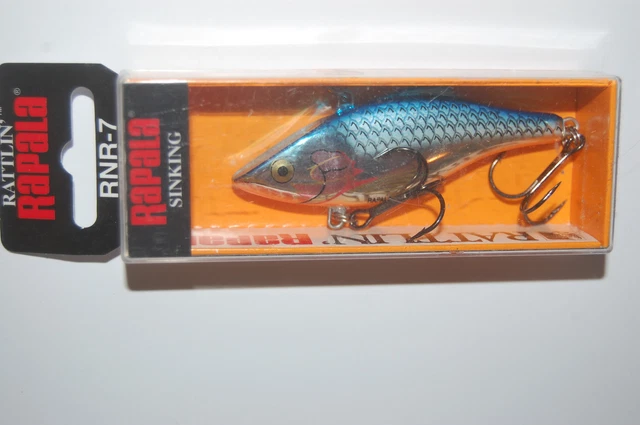 Rapala RNR07RFCW Rattling 07 Leurre de pêche, 7 cm, Red Fire Crawdad