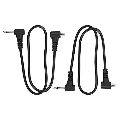(2 PCS) 2.5mm to Male Flash PC Sync Cable,12-Inch/30CM 2.5mm Plug to Male Fla...
