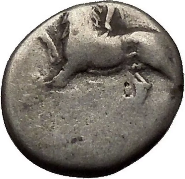 Sikyon in Sikyonia Chimera Lion Goat Snake Monster Dove Silver Greek Coin i46325 2